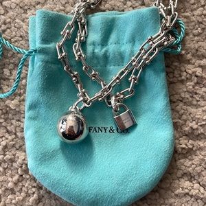 Sterling Silver Tiffany Hardware Wrap Necklace